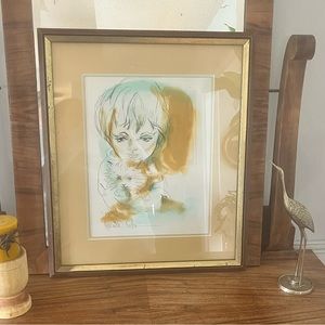 Vintage Hyacinth Kuller signed Lithograph